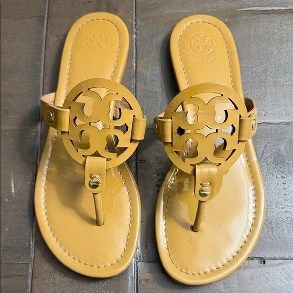 Tory Burch Yellow Sandals - Picture 1 of 15